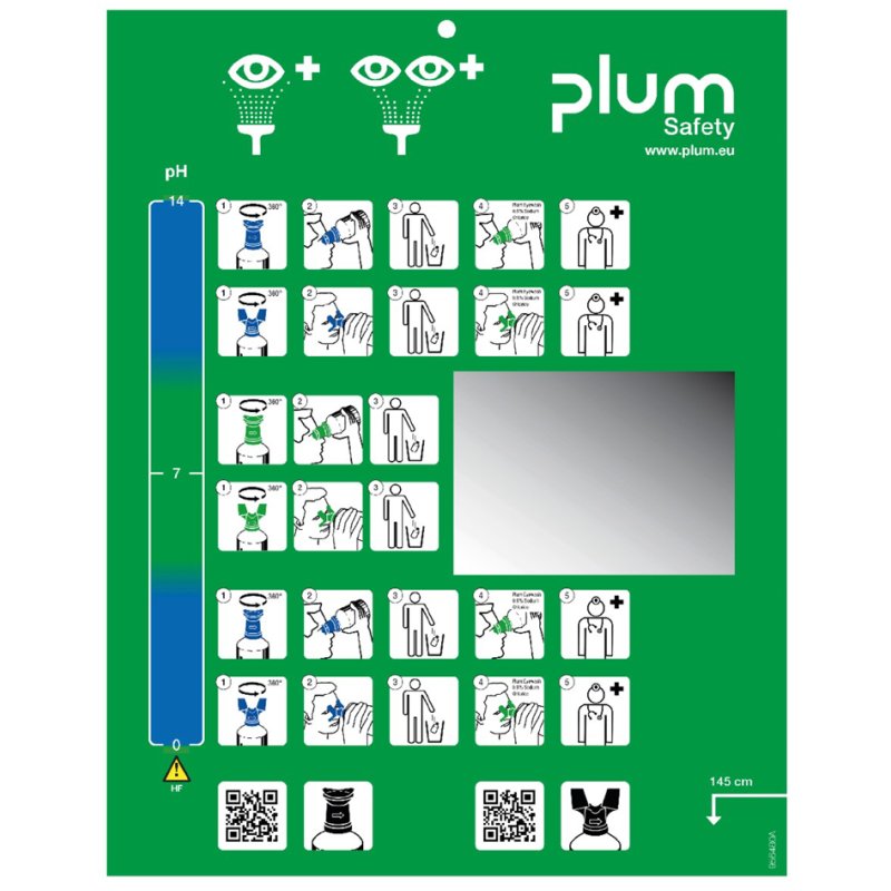 LEINA-WERKE eye rinse station IBOX, dust-protected IP55, green